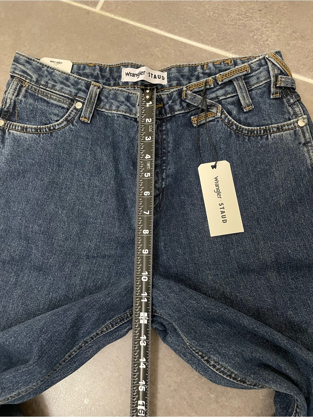STAUD x Wrangler Loose Wide Leg Jean size 28X32 - Picture 6 of 10